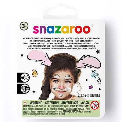 Snazaroo arcfesték készlet, mini - nyuszi