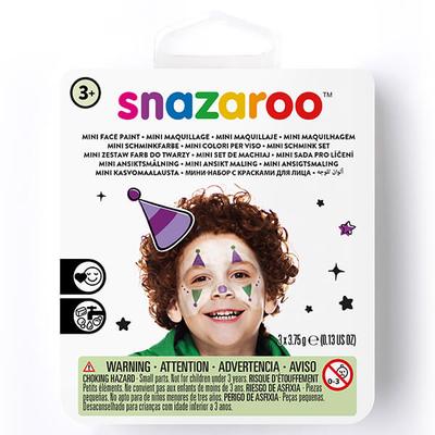 Snazaroo arcfesték készlet, mini - bohóc, udvari bolond