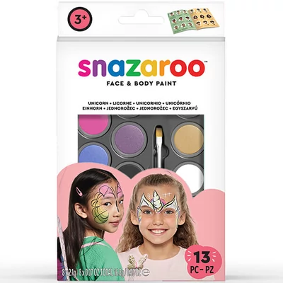Snazaroo arcfesték készlet - Unikornis, pillangó