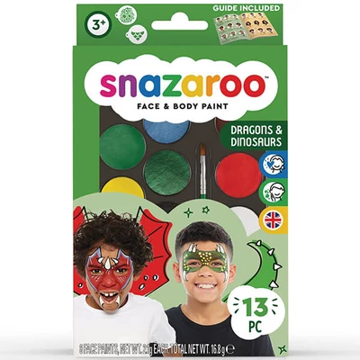 Snazaroo arcfesték készlet - Dinoszaurusz, sárkány