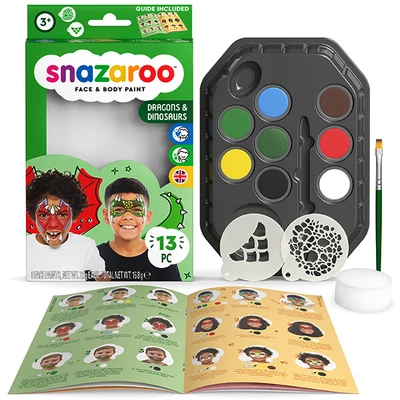 Snazaroo arcfesték készlet - Dinoszaurusz, sárkány