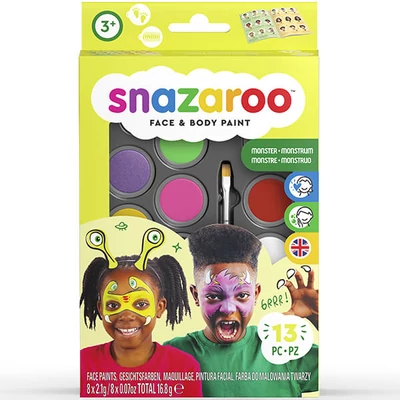 Snazaroo arcfesték készlet - Szörnyek, űrlények