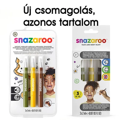 Snazaroo arcfestő toll készlet - Jungle