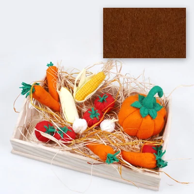 Barkácsfilc, puha, A4 - barna