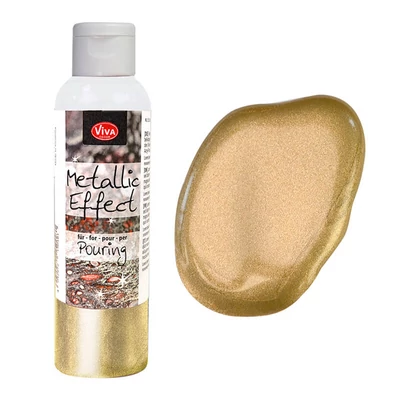 Pouring Metallic Effect festék, 120 ml - arany