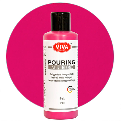 Pouring festék, All in One, 90 ml - pink