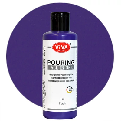 Pouring festék, All in One, 90 ml - lila