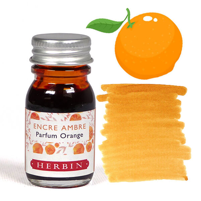 Illatos tinta, J. Herbin, 10 ml - borostyán tinta, narancs illat