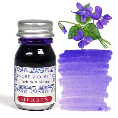 Illatos tinta, J. Herbin, 10 ml - lila tinta, ibolya illat