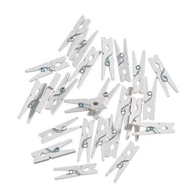 Facsipesz, 30 mm, 24 db - fehér