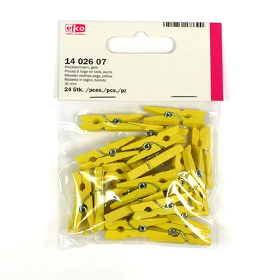 Facsipesz, 30 mm, 24 db - sárga