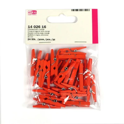 Facsipesz, 30 mm, 24 db - narancssárga