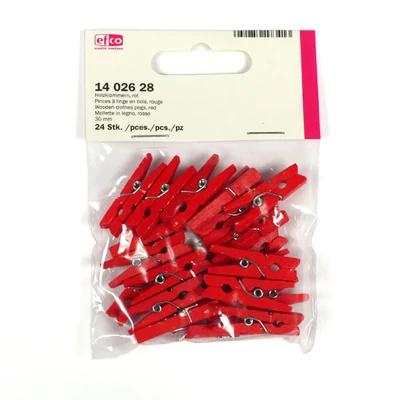 Facsipesz, 30 mm, 24 db - piros