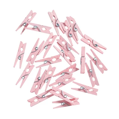 Facsipesz, 30 mm, 24 db - rózsaszín