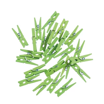 Facsipesz, 30 mm, 24 db - világoszöld
