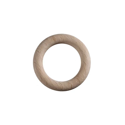 Fa alapkarika bükkfából, álomfogó - 5,6 cm, 6 db