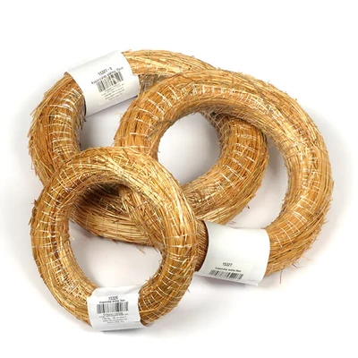 Szalma koszorúalap - 15 cm