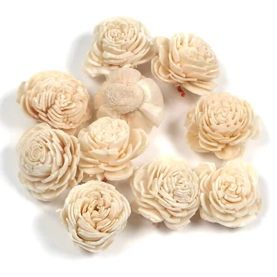 Száraztermés - Ming boglárkafej, 2 cm, fehér, 10 db