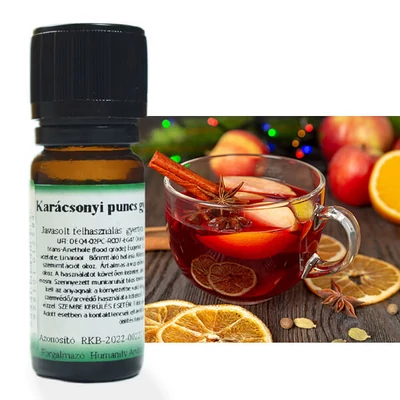 Illóolaj gyertyához, 10 ml - karácsonyi puncs gyertyaillat	