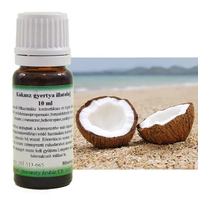 Illóolaj gyertyához, 10 ml - kókusz gyertyaillat