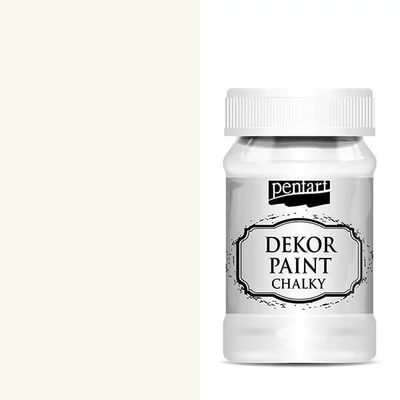 Pentart Dekor Paint Chalky krétafesték, 100 ml - fehér
