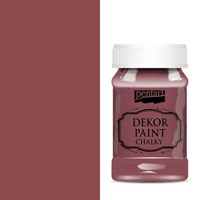Pentart Dekor Paint Chalky krétafesték, 100 ml - burgundi vörös