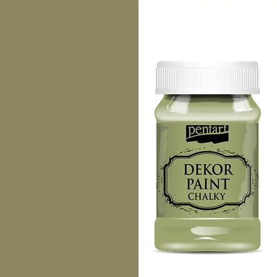 Pentart Dekor Paint Chalky krétafesték, 100 ml - olíva