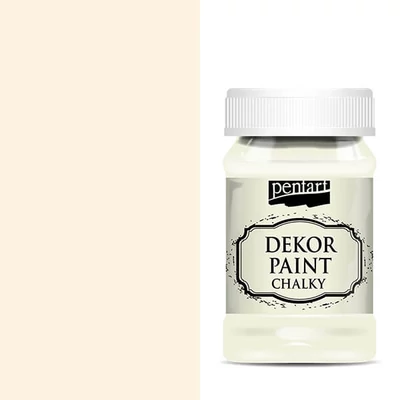 Pentart Dekor Paint Chalky krétafesték, 100 ml - krémfehér
