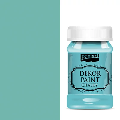 Pentart Dekor Paint Chalky krétafesték, 100 ml - türkizkék