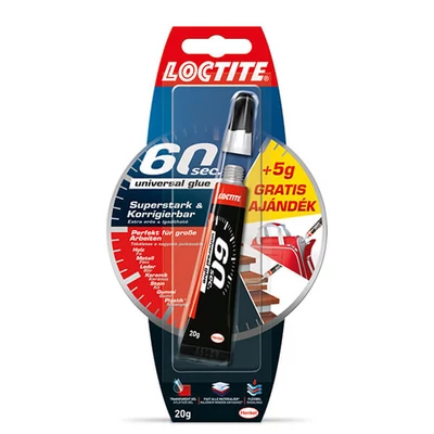 Loctite, 60 sec Univerzális ragasztó gél, 15+5 g