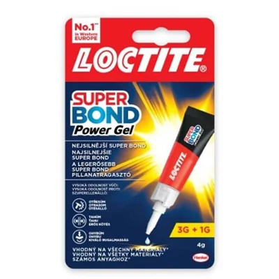 Loctite,  Super Bond Power Gel pillanatragasztó, 3+1 g