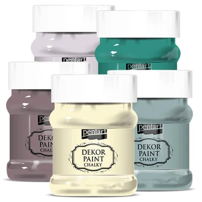 Pentart Dekor Paint Chalky krétafesték, 230 ml - különféle színekben