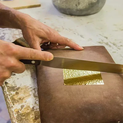 Manetti aranyozó kés, kétoldalas, 2 élű