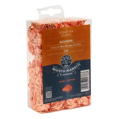 Manetti füstfólia (schabin), 16x16 cm törtarany, 2 g - vörösréz színű
