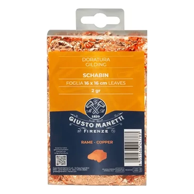 Manetti füstfólia (schabin), 16x16 cm törtarany, 2 g - vörösréz színű
