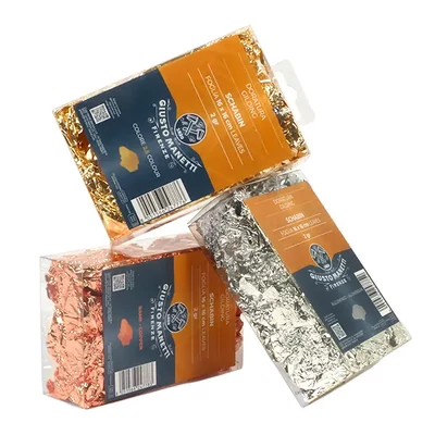 Manetti füstfólia (schabin), 16x16 cm törtarany, 3x2 g - arany, ezüst, vörösréz