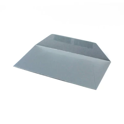 Boríték, francia, 11x22 cm - metál ezüst