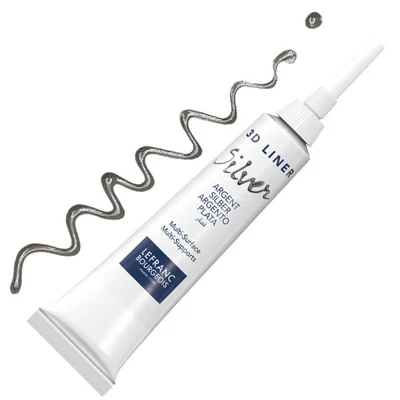 3D Liner kontúrfesték, nem kiégethető, 20 ml - ezüst