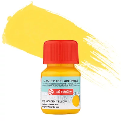 Art Creation üveg- és porcelánfesték, fedő, 30 ml - 2010 golden yellow