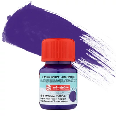 Art Creation üveg- és porcelánfesték, fedő, 30 ml - 5516 magical purple