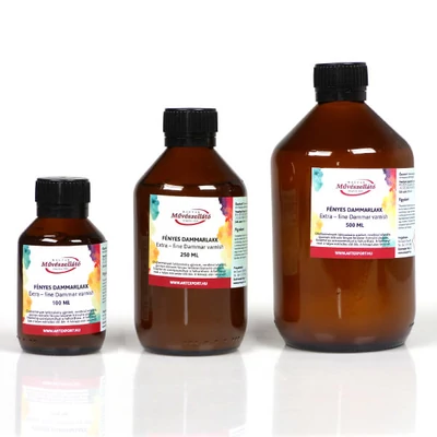 Művészellátó dammárlakk, fényes - 100 ml