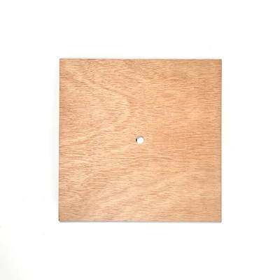Fa óralap - négyzet, 20 cm