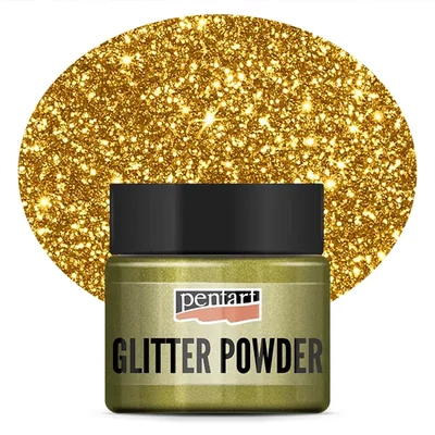 Pentart csillámpor, 19 g - arany
