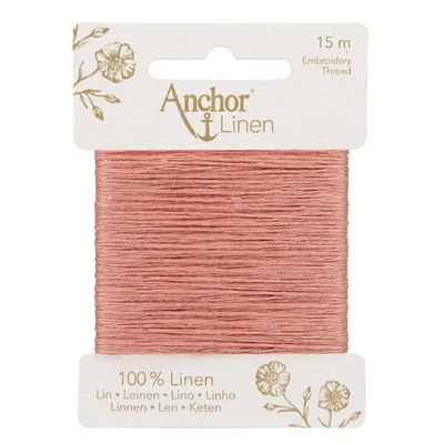 Hímzőfonal, Anchor Linen, 15 m - 13 arcpír