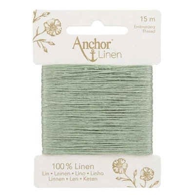 Hímzőfonal, Anchor Linen, 15 m - 24 aloe