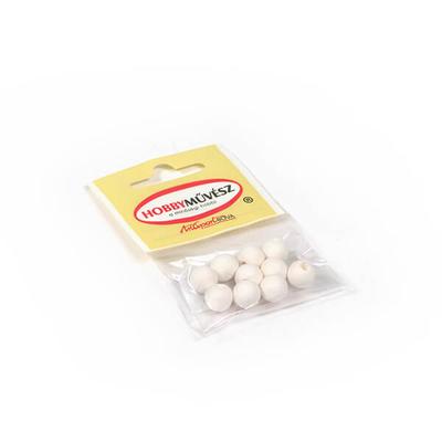 Préselt papírgolyó csomagban - 10 mm, fehér, 10 db