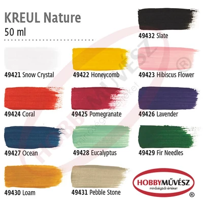 Kreul Nature természetes, ökológiai festék, 50 ml - különféle színekben