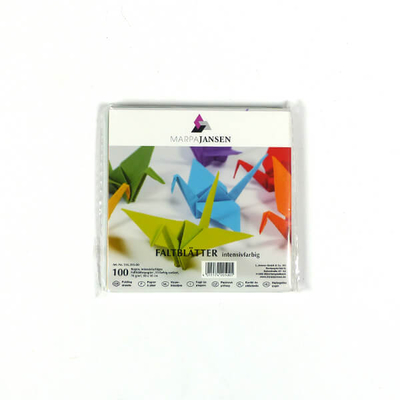 Origami papír, színes - 70 g, 100 lap, 10x10 cm