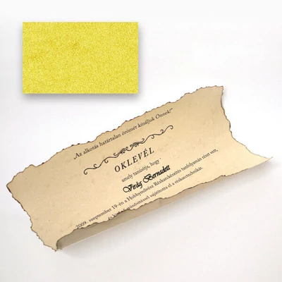 Elefántbőr papír, A4, 110 g - 65, sárga