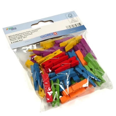 Facsipesz, 35 mm - színes mix, 48 db